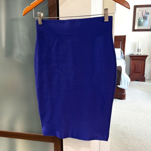 WOW couture Bodycon Bandage Pencil Skirt - Blue Size S - Picture 4 of 8